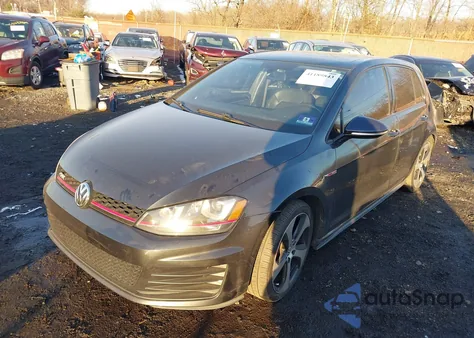 2015 Volkswagen Golf Gti 2.0T Autobahn 4-Door from USA, damaged, VIN 3VW4T7AU8FM015626